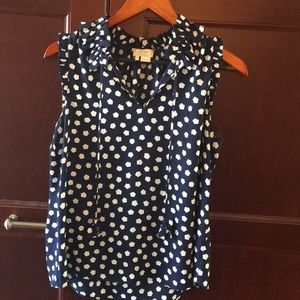 Kate Spade blue and White top